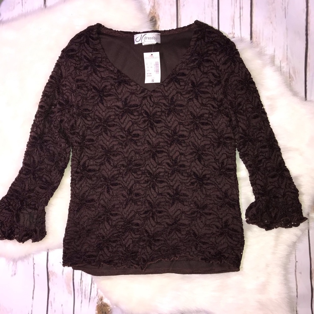 Woman’s S NWT Dress Barn 3/4 Sleeve Top